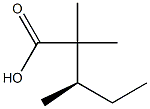 [R,(+)]-2,2,3-Trimethylvaleric acid Structure