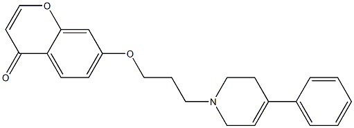 7-[3-[(1,2,3,6-Tetrahydro-4-phenylpyridin)-1-yl]propyloxy]-4H-1-benzopyran-4-one Structure