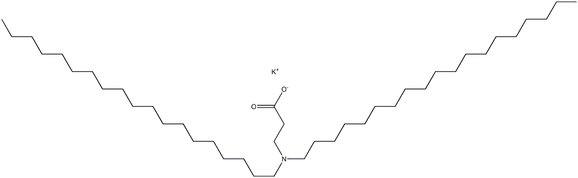 3-(Dinonadecylamino)propanoic acid potassium salt 结构式