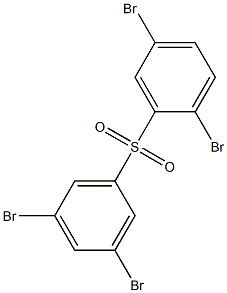 2,5-Dibromophenyl 3,5-dibromophenyl sulfone,,结构式