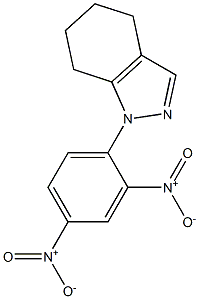 4,5,6,7-テトラヒドロ-1-(2,4-ジニトロフェニル)-1H-インダゾール 化学構造式