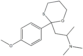  2-(4-Methoxyphenyl)-2-[2-(dimethylamino)propyl]-1,3-oxathiane