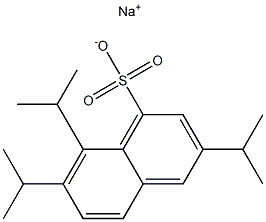 3,7,8-Triisopropyl-1-naphthalenesulfonic acid sodium salt Structure