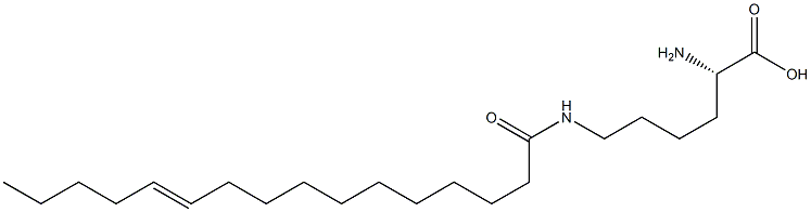 N6-(11-Hexadecenoyl)lysine Struktur