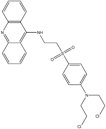 9-[2-[4-[Bis(2-chloroethyl)amino]phenylsulfonyl]ethylamino]acridine