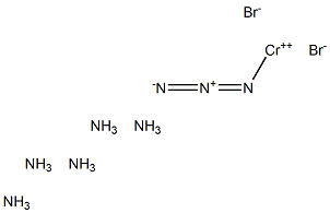 Azidopentamminechromium(III) bromide 结构式