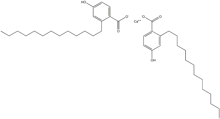 Bis(2-tridecyl-4-hydroxybenzoic acid)calcium salt Structure