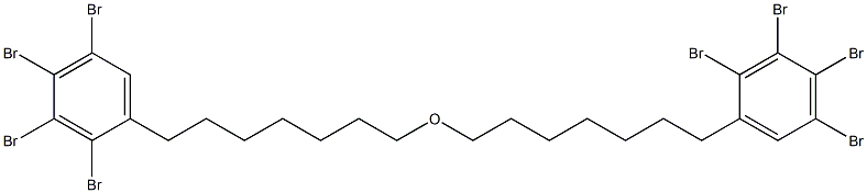 2,3,4,5-Tetrabromophenylheptyl ether Struktur