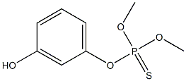 Thiophosphoric acid O,O-dimethyl O-[m-hydroxyphenyl] ester,,结构式