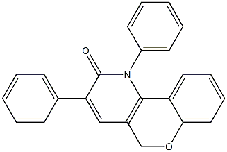 1,5-Dihydro-1,3-diphenyl-2H-[1]benzopyrano[4,3-b]pyridin-2-one Structure