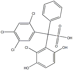  (6-Chloro-2,5-dihydroxyphenyl)(2,4,5-trichlorophenyl)phenylmethanesulfonic acid