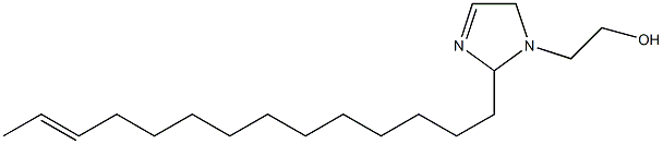 2-(12-Tetradecenyl)-3-imidazoline-1-ethanol Struktur