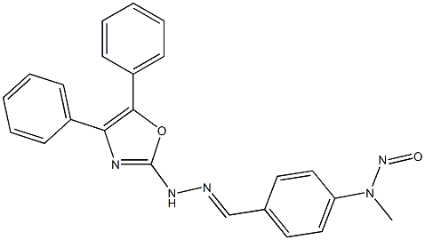 4-(Methylnitrosoamino)benzaldehyde (4,5-diphenyloxazol-2-yl)hydrazone