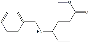 4-Benzylamino-2-hexenoic acid methyl ester Struktur