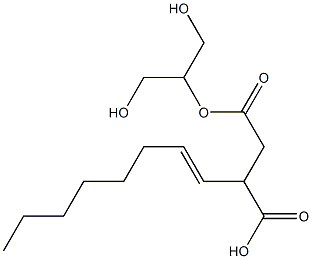 3-(1-Octenyl)succinic acid hydrogen 1-[2-hydroxy-1-(hydroxymethyl)ethyl] ester Structure