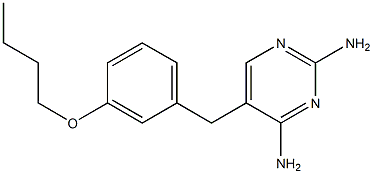 2,4-Diamino-5-[3-butoxybenzyl]pyrimidine Structure