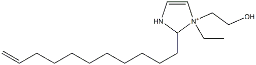 1-Ethyl-1-(2-hydroxyethyl)-2-(10-undecenyl)-4-imidazoline-1-ium,,结构式