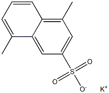 4,8-Dimethyl-2-naphthalenesulfonic acid potassium salt Structure