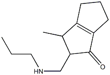 3,4,5,6-Tetrahydro-3-methyl-2-[(propylamino)methyl]pentalen-1(2H)-one Struktur