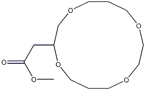 1,4,8,11-Tetraoxacyclotetradecane-2-acetic acid methyl ester Struktur