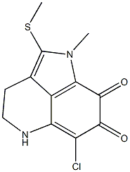 6-Chloro-1,3,4,5-tetrahydro-1-methyl-2-methylthiopyrrolo[4,3,2-de]quinoline-7,8-dione