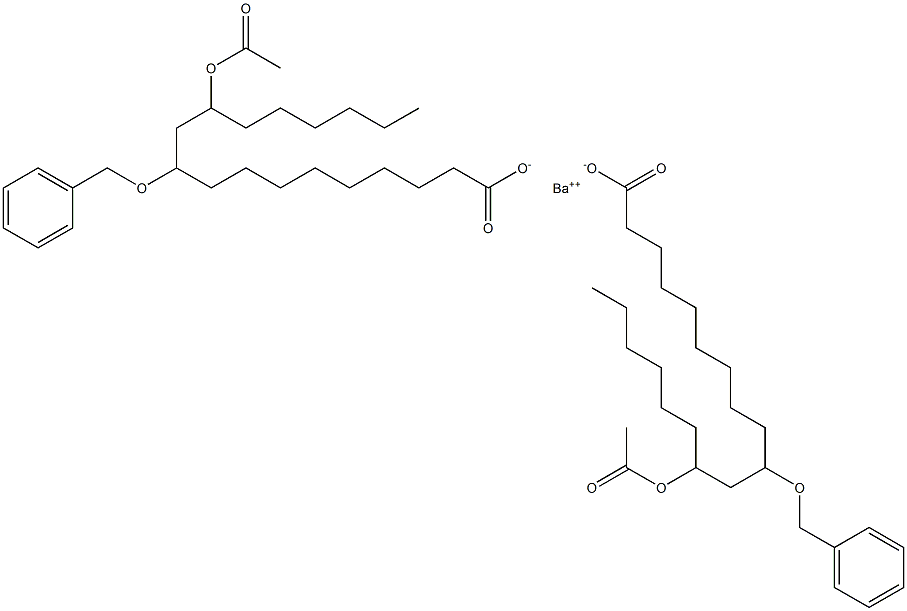 Bis(10-benzyloxy-12-acetyloxystearic acid)barium salt