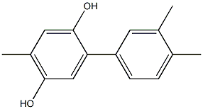 5-Methyl-2-(3,4-dimethylphenyl)benzene-1,4-diol|