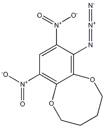 8,10-Dinitro-7-azido-2,3,4,5-tetrahydro-1,6-benzodioxocin Structure