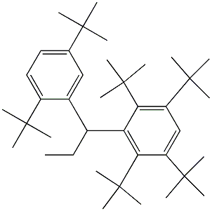 1-(2,3,5,6-Tetra-tert-butylphenyl)-1-(2,5-di-tert-butylphenyl)propane Struktur