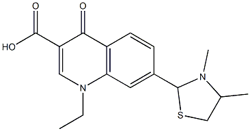 1,4-Dihydro-1-ethyl-4-oxo-7-(3,4-dimethylthiazolidin-2-yl)quinoline-3-carboxylic acid