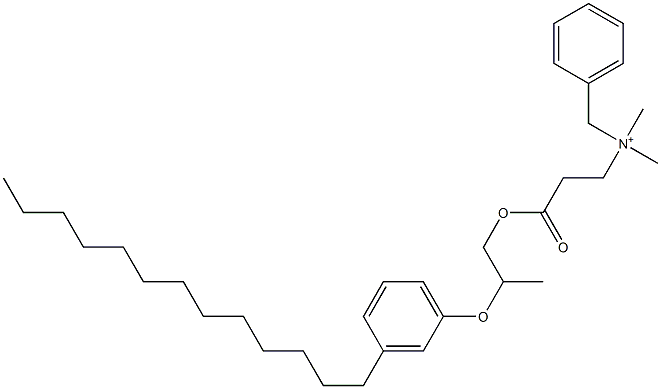 N,N-Dimethyl-N-benzyl-N-[2-[[2-(3-tridecylphenyloxy)propyl]oxycarbonyl]ethyl]aminium