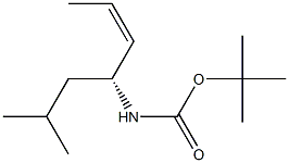 (R,Z)-N-(tert-ブトキシカルボニル)-6-メチル-2-ヘプテン-4-アミン 化学構造式