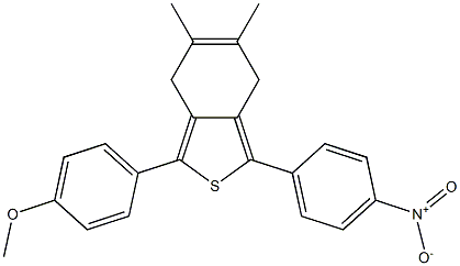  4,7-Dihydro-5,6-dimethyl-1-(p-nitrophenyl)-3-(p-methoxyphenyl)benzo[c]thiophene