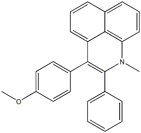 1-Methyl-2-phenyl-3-(p-methoxyphenyl)-1H-benzo[de]quinoline