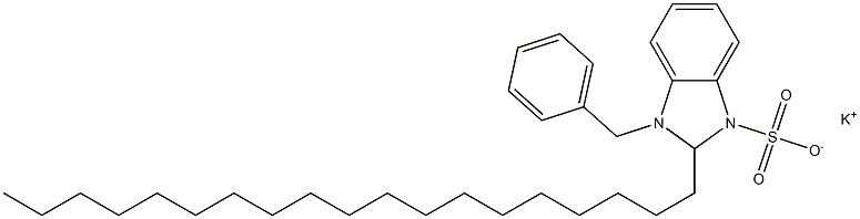 1-Benzyl-2,3-dihydro-2-nonadecyl-1H-benzimidazole-3-sulfonic acid potassium salt Structure