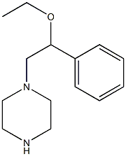 1-(2-Ethoxy-2-phenylethyl)piperazine Struktur