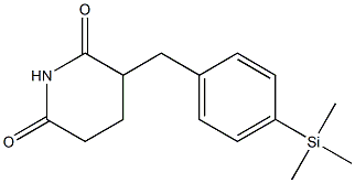 3-(4-Trimethylsilylbenzyl)piperidine-2,6-dione