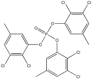 Phosphoric acid tris(2,3-dichloro-5-methylphenyl) ester Structure