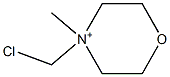 4-(Chloromethyl)-4-methylmorpholinium 结构式