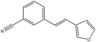 3-(3-Cyanostyryl)furan 结构式