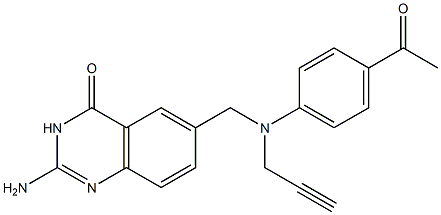  2-Amino-6-[N-(4-acetylphenyl)-N-(2-propynyl)aminomethyl]quinazolin-4(3H)-one