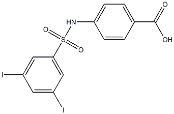 4-[(3,5-Diiodophenyl)sulfonylamino]benzoic acid