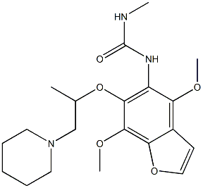  1-[4,7-Dimethoxy-6-(1-methyl-2-piperidinoethoxy)benzofuran-5-yl]-3-methylurea