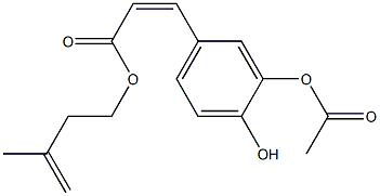 (Z)-3-(4-Hydroxy-3-acetoxyphenyl)propenoic acid 3-methyl-3-butenyl ester