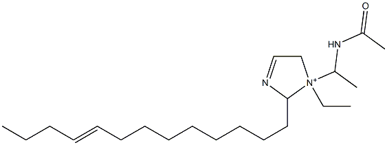 1-[1-(Acetylamino)ethyl]-1-ethyl-2-(9-tridecenyl)-3-imidazoline-1-ium 结构式