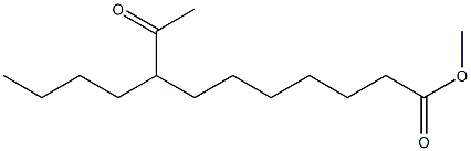 8-Butyl-9-oxocapric acid methyl ester Structure