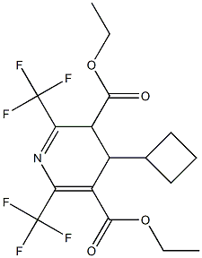 3,4-Dihydro-2,6-bis(trifluoromethyl)-4-cyclobutylpyridine-3,5-dicarboxylic acid diethyl ester