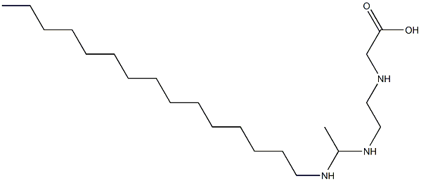 N-[2-[1-(Pentadecylamino)ethylamino]ethyl]glycine,,结构式