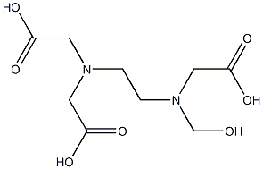 N-[2-[(Hydroxymethyl)(carboxymethyl)amino]ethyl]iminobisacetic acid Struktur