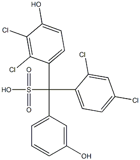  (2,4-Dichlorophenyl)(2,3-dichloro-4-hydroxyphenyl)(3-hydroxyphenyl)methanesulfonic acid